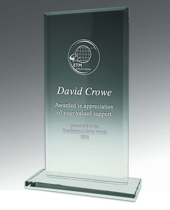 Rectangle Crystal Award 200mm