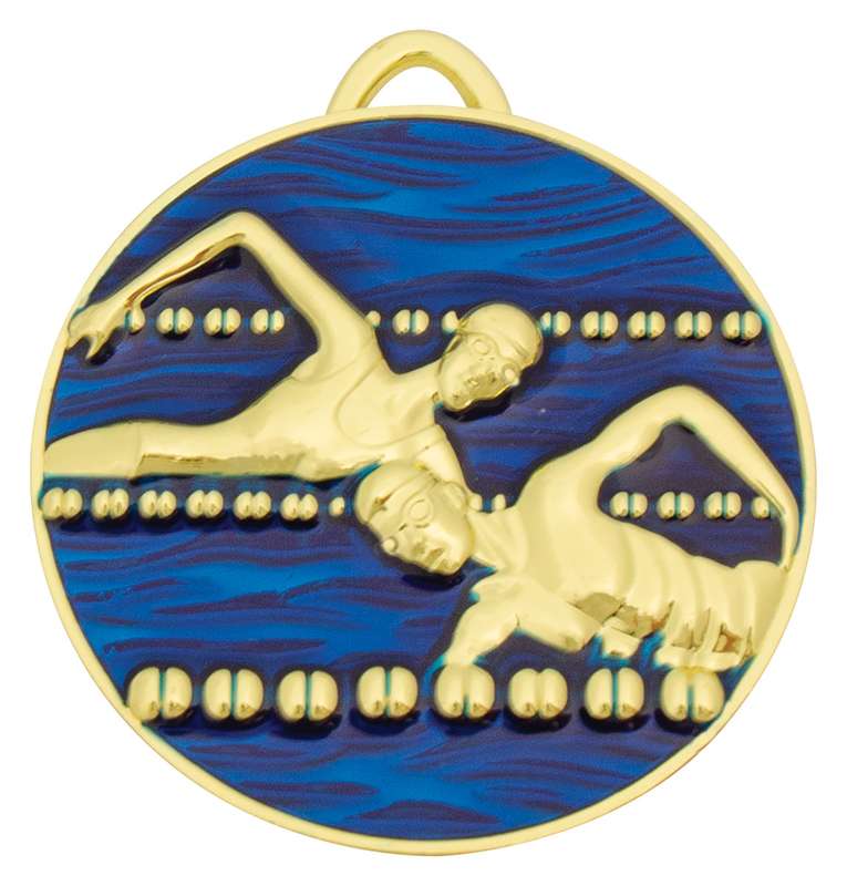 Swim Medal Painted