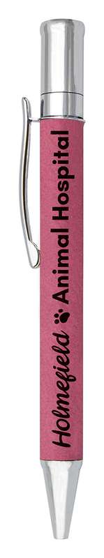 Leatherette Pen – Pink